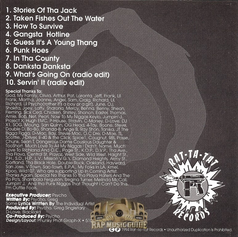 Psycho Gangsta - Stories Of The Jack: CD | Rap Music Guide